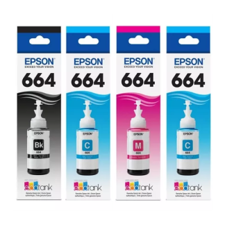 Botellas de Tinta T664 Epson original packX4