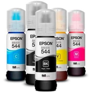 Botellas de Tinta T544 Epson original packX5 NegroX2