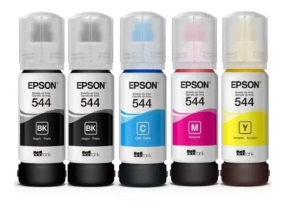 Botellas de Tinta T544 Epson original packX4 + 1 Negro