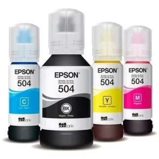 Botellas de Tinta T504 Epson original packX4